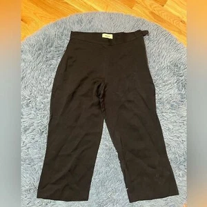 Baldwin Relaxed Fit Wide Leg Black Linen Pants - Picture 1 of 7