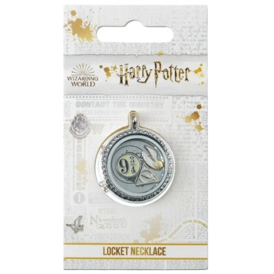 Harry Potter Collana Locket Apribile e Tre Charms Ufficiale Boccino Doni Morte - Immagine 1 di 4