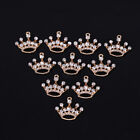 10Pcs/Set  Alloy Crystal Small Crown Charms Pendant  DIY Craft Jewelry Makin`uk