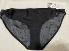 Volcom Women's Junior's Simply Solid Full Bikini Bottom Plus Size  14W Black