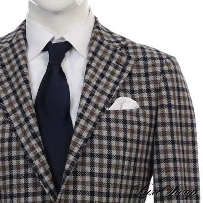 LNWOT Spier & Mackay VBC Tweed Grey Blue Khaki Gun Club Checked Jacket Blazer 40 - Image 1 of 4