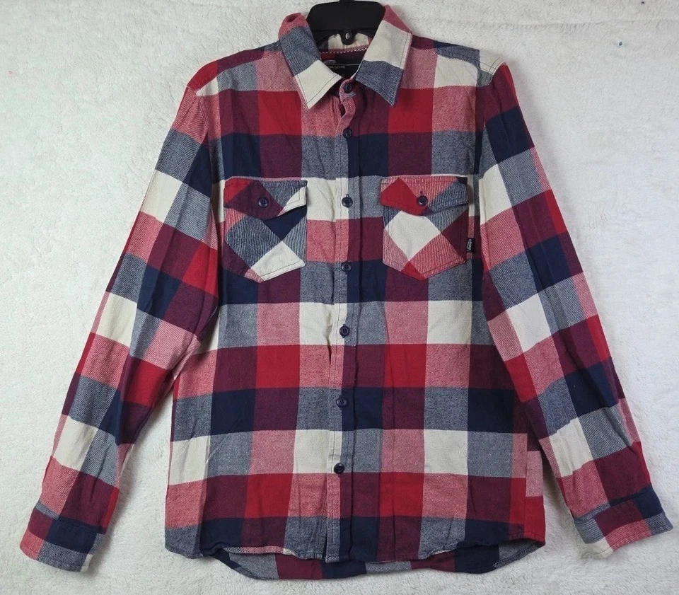 Camisa de franela Vans Off The Wall The Original para hombre talla SM 100 % algodón Foto 1 de 4