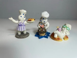 Danbury Mint Pillsbury Doughboy Summer Edition Porcelain Figures June July Aug - Picture 1 of 7