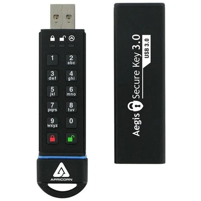 Apricorn ASK3-30GB Aegis Secure Key USB3 30GB - Image 1 of 3