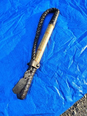 Старинный сирийский хлыст для верховой езды с шипом сирийский дамасский дамасский инкрустация деревом - Изображение 1 из 4