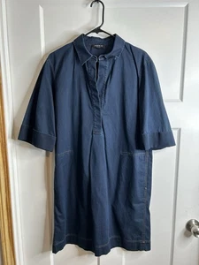 Jeanskleid Lafayette 148 New York Größe Medium Kurzarm knielang 1349 - Bild 1 von 10