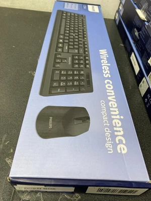 PHILIPS Wireless Keyboard & Mouse Combo | 2.4GHz Connection | Silent Keyboard & - Image 1 of 3
