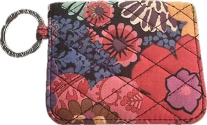 Vera Bradley Floral Fiesta Kartenetui Geldbörse/Schlüsselring Brandneu Leicht - Bild 1 von 6