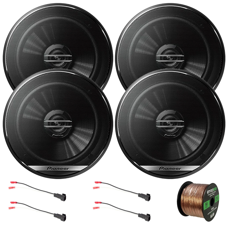 Altavoces de coche JVC 6,5" 300W (cantidad 4) con cable, 2x arnés (vehículos GM 1988-Up) Foto 1 de 4