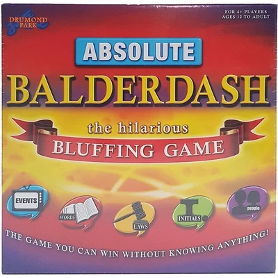 Absolute Balderdash Board Game Hilarious Bluffing Family Party Drumond Park 12+ - Image 1 of 4