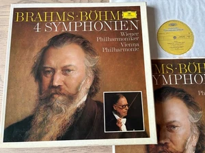 BRAHMS 4 SYMPHONIES 4-LP BOX SET VPO BOHM (1976) EX ENGLAND - Picture 1 of 4