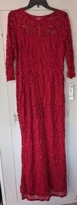 Blu Sage Woman's Red Long Dress/ Gown New With Tags Size 16 - Picture 1 of 7