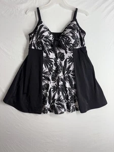 Fit 4 U Swim Suit Dress Plus Size 24W Fit 4 UR Thighs Adjustable Straps Beach - Picture 1 of 10
