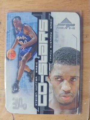 2001-02 Fleer Marquee Co-Stars Steven Hunter Tracy McGrady #3CS Rookie RC HOF - Image 1 of 2