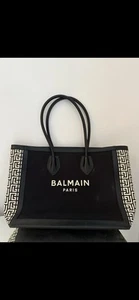 Balmain Canvas 42 Bag In Black. Great Condition A Few Marks As Shown. - Picture 1 of 12