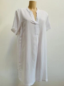 Kleid weiss Gr. M Leinen, Viscose Neu - Bild 1 von 5