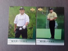 2001 Upper Deck SHIGEKI MARUYAMA RC Golf Card + Checklist Card (2)