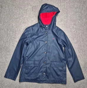 Crew Clothing Navy Coat Mac Spring Shower Size 12 UK - Picture 1 of 11