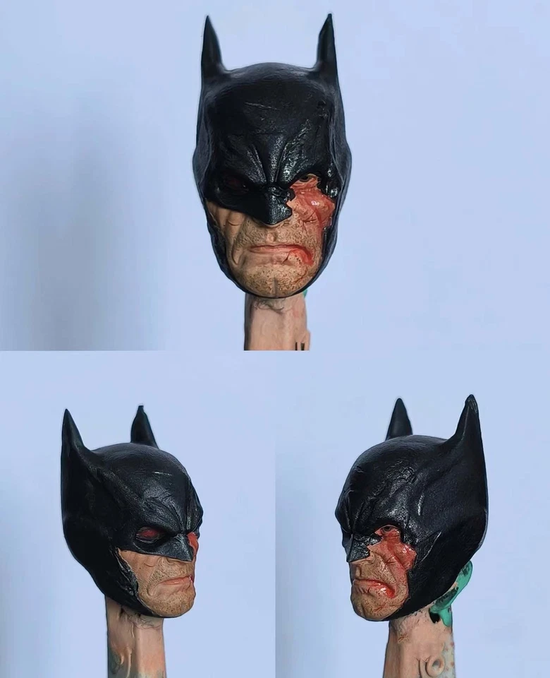 Figura de acción Mcfarlane tallada cabeza herida Thomas Wayne pintada 1/12 Foto 1 de 1