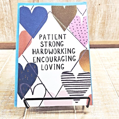 Tarjeta del Día del Padre American Greetings Corazones Azules Dorados Amables Foto 1 de 4