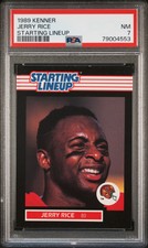 1989 Kenner Starting Lineup  Jerry Rice   PSA 7