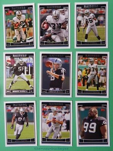 2006 Topps Oakland Raiders Team Set 14 Cards Randy Moss Warren Sapp