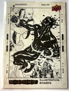 Marvel Beginnings Vol 2 Serie 2 Tavole Illustrazione Sunspot #INK164 Upper Deck - Foto 1 di 2