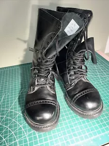 Botas de Salto de Combate Militar Marca HH Doble H 975 Puntera Superior Cuero EE. UU. 8 1/2 - Imagen 1 de 6