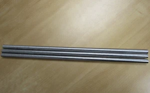 Lot of 3 303 stainless steel bar 1/2" Diameter rod 17" long 10-32 Hole Each End - Picture 1 of 3