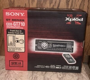Rare NEW In Box SONY Xplod CDX-GT710 High End Car Stereo CD Radio AUX player - Picture 1 of 14