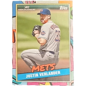 2023 Justin Verlander Topps 582 Montgomery Club 4 Mets - Bild 1 von 2