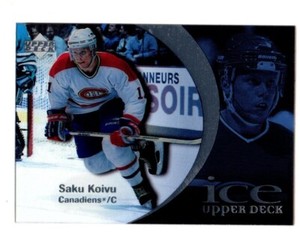1997-98 Upper Deck ICE #78 Saku Koivu MONTREAL CANADIENS