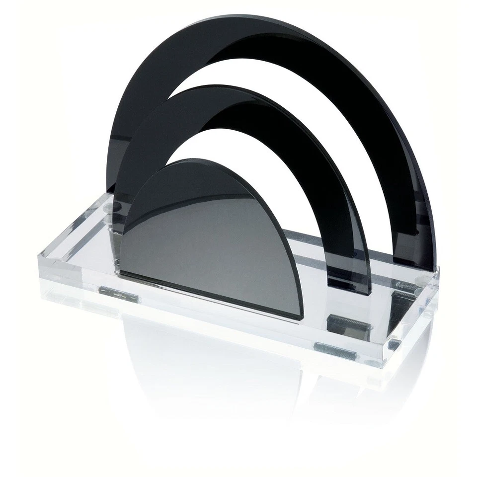 WEDO® 603001 Briefständer mit 2 Fächer Acryl-Exklusiv-Serie - glasklar/schwarz - Bild 1 von 1