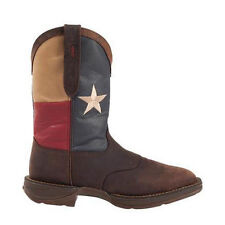 Rebel by Durango Steel Toe Texas Flag Western Boot Brown - Mens - Size 12 D Medium (D M)