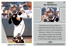 2020 Leaf Baseball Adley Rutschman #01 Orioles RC