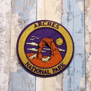 Arches National Park Patch Embroidered Iron-on Applique Nature Badge Animal - Picture 1 of 16