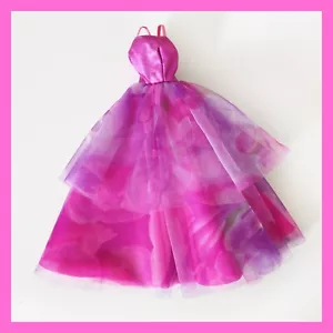 Vintage Barbie Private Collection Fuchsia Dress #4962 Floral Pink Dress 1989 - Picture 1 of 4