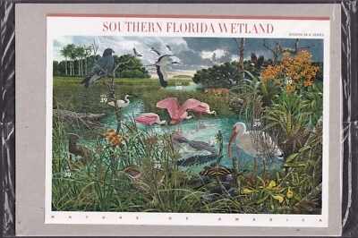 Scott #4099 Southern Florida Wetland (Nature Series) Sheet of 10 Stamps - Sealed - Image 1 of 2