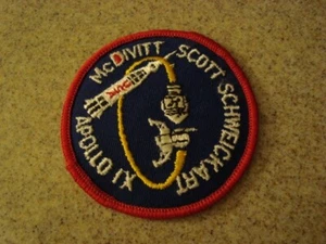 Patch NASA APOLLO 9 MOON MISSION, McDivitt, Scott, Schweickart ricamata - Foto 1 di 2