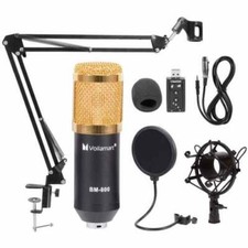 Bm800 Condenser Microphone Kit Studio Suspension Boom Scissor Arm Sound Card AU