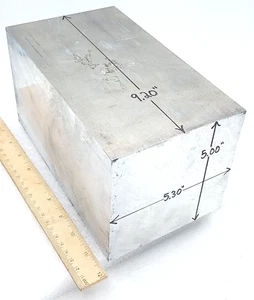 Aluminum Block 7050 T7451 Milling Machining Lathe Metal 9.2" x 5.0" x 5.3" 25lbs - Picture 1 of 8