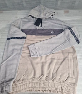 Soul Star Quarter Zip Hoodie Stone (L) - Picture 1 of 5