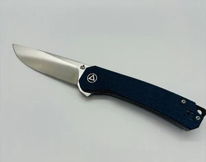 QSP Knife QS139-B Osprey Tactical Liner Lock Blue Micarta Handles 14C28N Steel - Picture 1 of 7