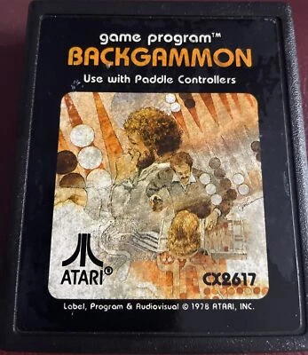 Backgammon (Atari 2600, 1979) Cart Only Tested Working Great! - Image 1 of 2