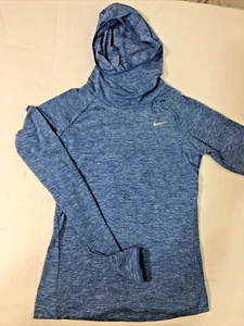 Suéter con capucha Nike para mujer azul granito ""Head Cap"" Swoosh 904901-450 talla XS - Imagen 1 de 7