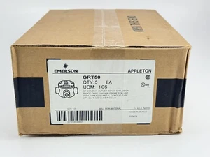 Box of 5 Appleton GRT50 Type T Explosion Proof Conduit Box 1/2" FNPT Entry Ports - Picture 1 of 2