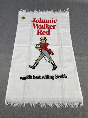 Vintage Golf Towel Johnny Walker Red Scotch Advertising NEW - Image 1 of 4