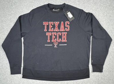 NWT Texas Tech Red Raiders Under Armour Women's Crew Neck Sweatshirt Size 2XL - Image 1 of 4