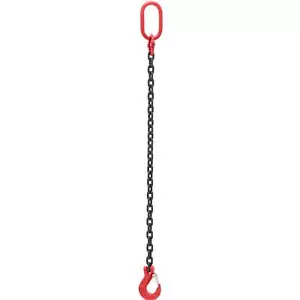 Anschlagkette 1-Strang Kettengehänge Krankette 3150 kg 1 m schwarz - Bild 1 von 4
