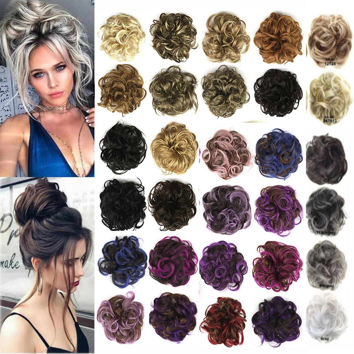 6 Stück Metall Haargabeln U-Form – Für Hochsteckfrisuren, French Twist & Brötchen, Schwarz